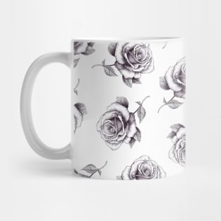 Ink Rose Pattern Mug